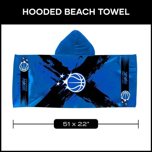 Northwest NBA Orlando Magic Cross Out Youth Hooded Towel, 22 x 51 inches in Kuwait