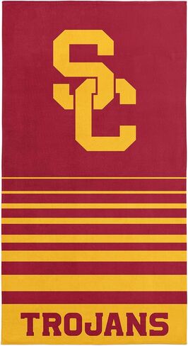 Northwest USC Trojans NCAA Striped Jacquard Beach Towel 36 x 72 Inches in Kuwait