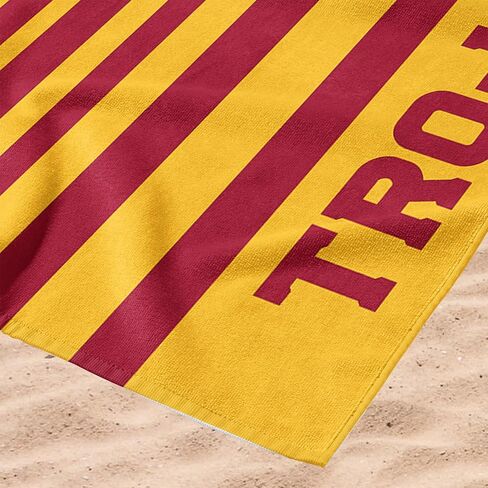 Northwest USC Trojans NCAA Striped Jacquard Beach Towel 36 x 72 Inches in Kuwait