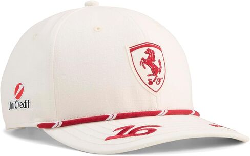 قبعة PUMA Scuderia Ferrari F1 Charles Leclerc Monaco GP 2026 إصدار خاص - أبيض فاتح - مقاس واحد يناسب الجميع in Kuwait