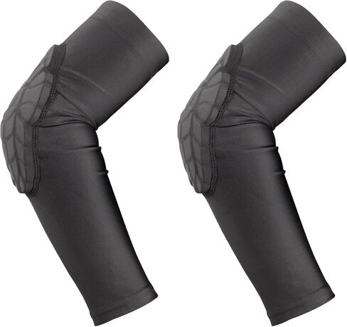 1 Pair Youngsters Padded Elbow Sleeve, Compression Arm Sleeve with EVA Pad, Protective Gear for Basketball, Football, Volleyball, Biking in Kuwait