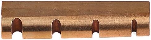 Bass Guitar Nut - Brass Pre Slotted 4 String Electric Bass Nut Replacement Part 43mm Guitar Accessory, Brass Color in Kuwait
