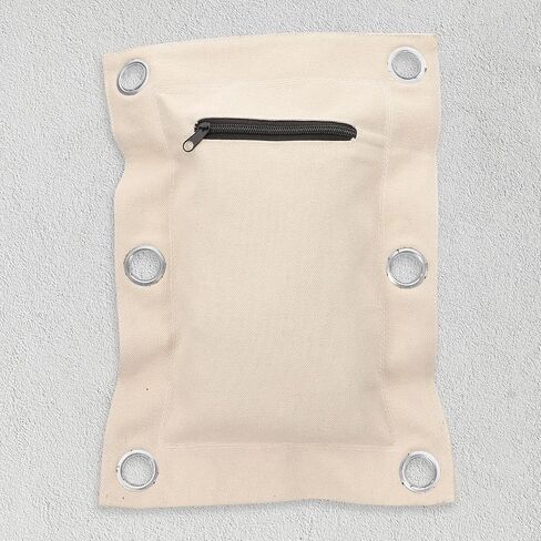 Baluue Wall Mounted Boxing Bag Canvas Punching Pouch for Kick Boxing Training Impact Resistant Heavy Bag Improves Hitting Skills White in Kuwait