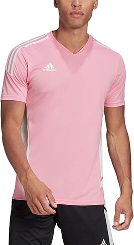 adidas Mens Condivo 22 Soccer Training Shirt - Short Sleeve Jersey, Pink in Kuwait