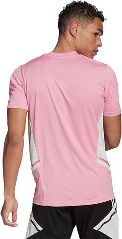 adidas Mens Condivo 22 Soccer Training Shirt - Short Sleeve Jersey, Pink in Kuwait