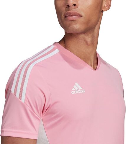 adidas Mens Condivo 22 Soccer Training Shirt - Short Sleeve Jersey, Pink in Kuwait