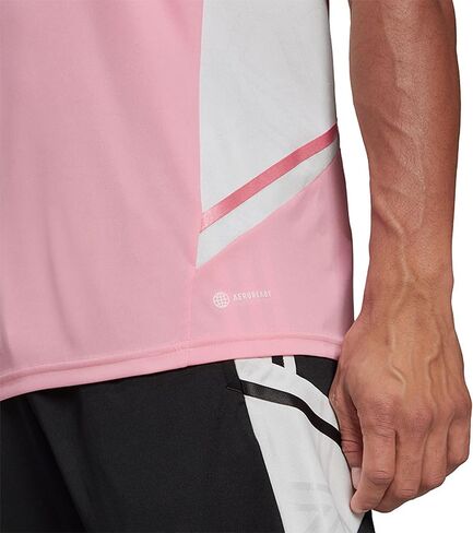 adidas Mens Condivo 22 Soccer Training Shirt - Short Sleeve Jersey, Pink in Kuwait