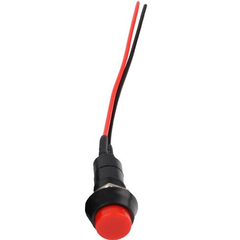 Push Button Switch 12mm PBS-11 Series Waterproof Car Circuit Wire Speaker Electrical Boat Shape Round Line, 1pcs(Green Latching) in Saudi Arabia