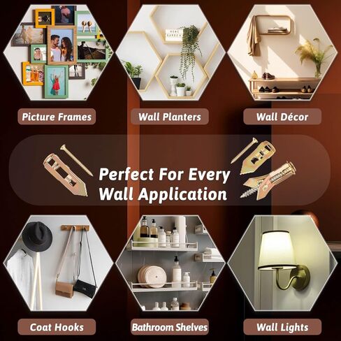 423 PCS Self Drilling Drywall Anchors with Screws Kit,2 Sizes Drywall Anchor & 5 Sizes Zinc Expansion Screws with 3 Drill Bits,Heavy Duty Metal Wall Anchors for Drywalls Shelf, Mirror, Picture Frames in Kuwait