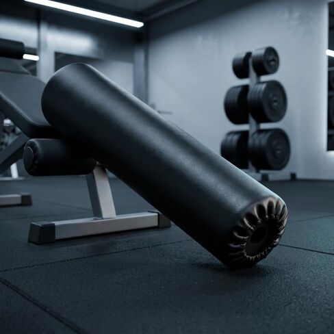 غطاء جلدي مبطن من Sit Up Bar ذو ملمس منقوش وغطاء إسفنجي أسود وبطانة ناعمة in Kuwait