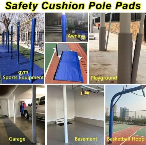 Basketball Hoop Post Padding Thick Foam Goal Protector Cushion Safety Wrap Tall Round and Pole Pad Padding Heavy Duty Fits,(Basketball Pole Pad,Outdoor Foam Pole Padding for 5ft-8ft Metal P in Kuwait