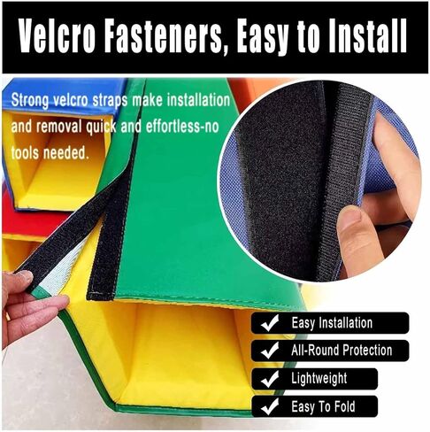 Basketball Goal Crash Pad - 4ft Square Pole Padding, Durable Indoor/Outdoor Protection, Safety Column Wrap for Basketball Hoops, Impact-Resistant Padding in Kuwait