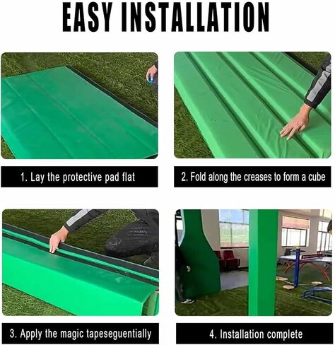 Basketball Goal Crash Pad - 4ft Square Pole Padding, Durable Indoor/Outdoor Protection, Safety Column Wrap for Basketball Hoops, Impact-Resistant Padding in Kuwait