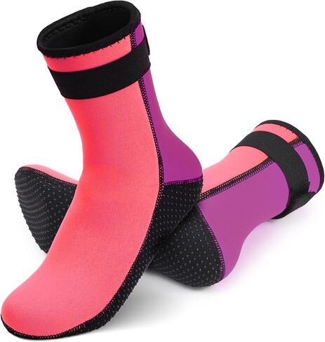 Kids Water Socks, Anti-Slip Quick-Dry Barefoot Beach Sand Neoprene Socks 3mm for Toddler & Children,Girls,Boys,Youth,Men,Women in Kuwait