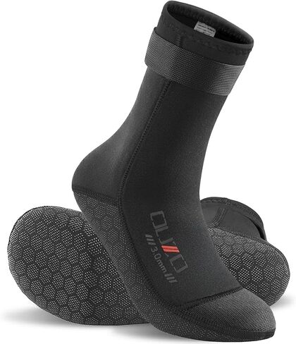 Skyone Neoprene Socks Men Women, 3MM Dive Fin Socks Wetsuit Scuba Socks, Thermal Anti-Slip Flexible Sand Socks in Kuwait