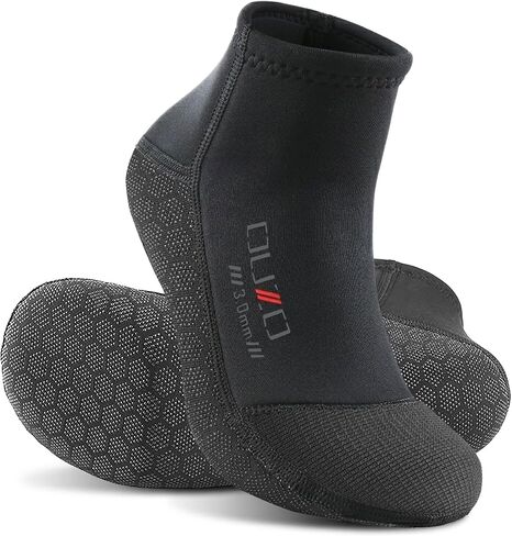 Skyone Neoprene Socks Men Women, 3MM Dive Fin Socks Wetsuit Scuba Socks, Thermal Anti-Slip Flexible Sand Socks in Kuwait