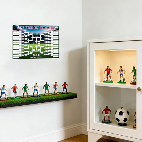 2026 World Cup Schedule Poster, Waterproof Dry Erase Thick Magnetic Set 48-Team Match Fixtures World Cup 2026 Merchandise Soccer Fan Gift Home Decor 1.31x0.98In in Kuwait