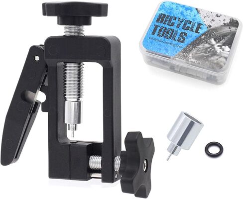 2 in 1 Bike Hydraulic Brake Hose Line Cutter and Bike Hydraulic Brake Line Fitting Insert Tool Oil Brake Needle Driver Installation in Kuwait
