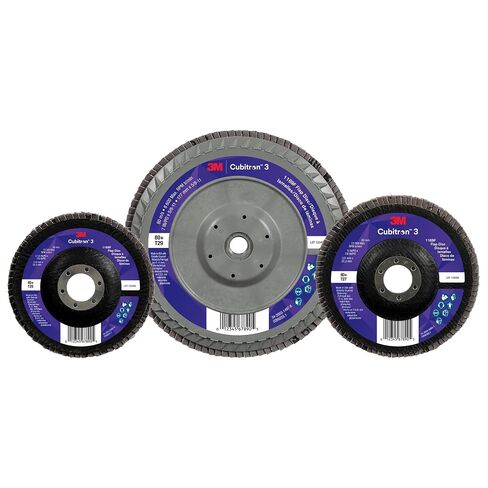 3M Cubitron 3 Flap Disc 1169F, 40+, T29-Conical, 4-1/2 in x 7/8 in, 10 ea/Case in Kuwait