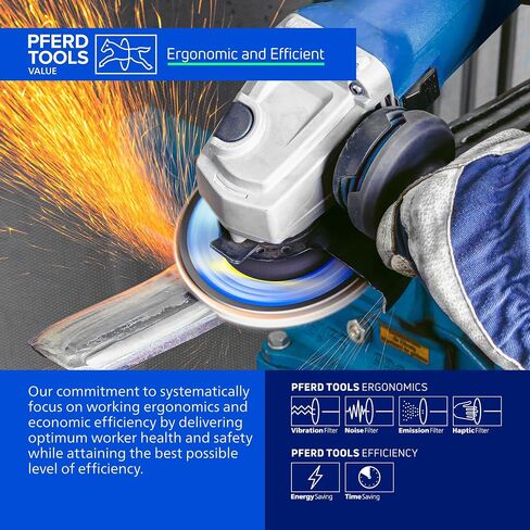 تبدأ أدوات PFERD من STEELOX 4-1/2"x5/8-11 قرص مسطح، 40 حبيبة، 10 عبوات | النوع 27، زركونيا، يستخدم على الفولاذ والفولاذ المقاوم للصدأ، الجزء 63927 in Kuwait