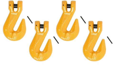Mytee Products 1/2" Grade 80 Clevis Cradle Grab Hooks w/Pins | Tow Hooks with Clevis Pin for Trucks, 12,000 lbs WLL (4 Pack) in Kuwait