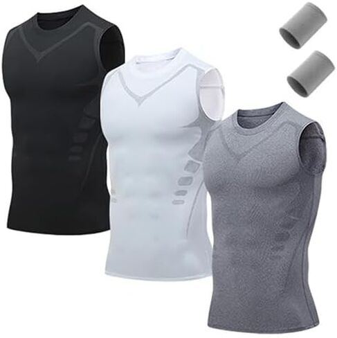 Compression Vest, Compression Shirt Tank Men, Compression Tank Top Mens, for Gym, Running in Kuwait