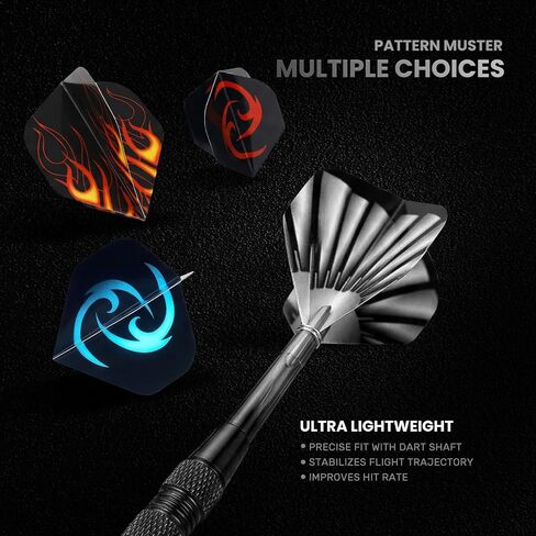 12 Pack Soft Tip Darts Set - Darts Plastic Tip 17g -Dart Flights in 4 Colors with a Dart Storage Case- with 40 Extra Dart Tips and 1Pcs Wrench for Electronic Dartboard in Kuwait