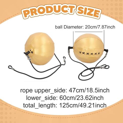 Boxing Speed Ball Double End Punching Bag Training Bag Workout Punch Reaction PU Material Elastic Cord Suitable for Sparring Focus in Saudi Arabia