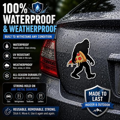 #26 Anything Can Be a Dartboard If You're Determined Funny Pizza Darts Humor Waterproof 5 Inch 2 Pack Reusable Magnet in Kuwait