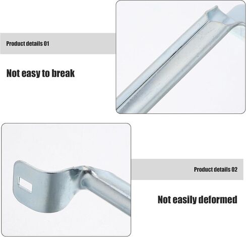 2pcs Silver Garage Door Pull Handles Made of Iron and Zinc Alloy Versatile Compatibility and Enhanced Security for Residential and Commercial Use in Kuwait