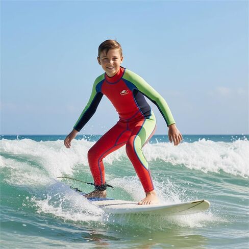 Gogokids Wetsuit Kids, 2.5mm Neoprene Thermal Swimsuit with UV Protection & Back Zipper, Full Wet Suits for Girls Boys Swimming in Cold Water, Surfing, Snorkeling in Saudi Arabia