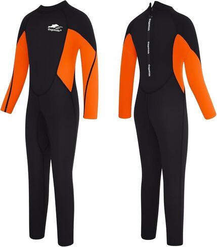 Gogokids Wetsuit Kids, 2.5mm Neoprene Thermal Swimsuit with UV Protection & Back Zipper, Full Wet Suits for Girls Boys Swimming in Cold Water, Surfing, Snorkeling in Saudi Arabia