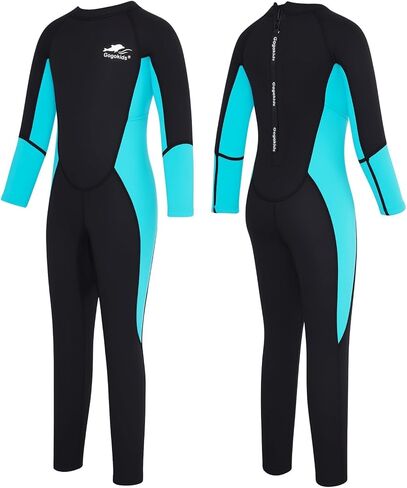 Gogokids Wetsuit Kids, 2.5mm Neoprene Thermal Swimsuit with UV Protection & Back Zipper, Full Wet Suits for Girls Boys Swimming in Cold Water, Surfing, Snorkeling in Saudi Arabia