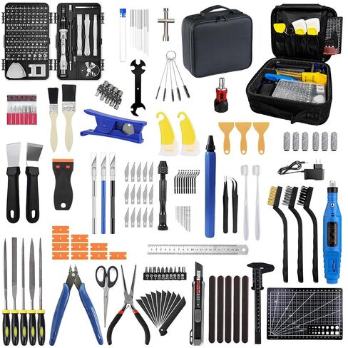 268 Pcs 3D Printer Tool Kit With Tool Bag for 3D Printer Modeler Integrates Basic Model Tools Print Nozzle Cleaning Kit Process Model Needs (Finishing Trimming Removal) in Kuwait
