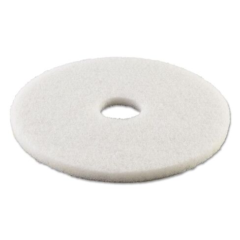 Boardwalk BWK4013WHI Standard Polishing Floor Pads, 13" Diameter, White (Case of 5) in Kuwait