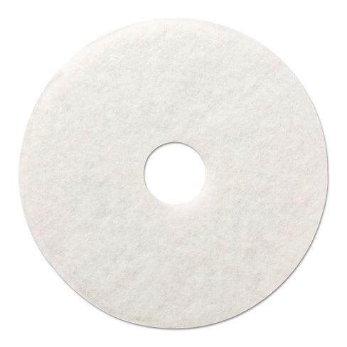 Boardwalk BWK4013WHI Standard Polishing Floor Pads, 13" Diameter, White (Case of 5) in Kuwait