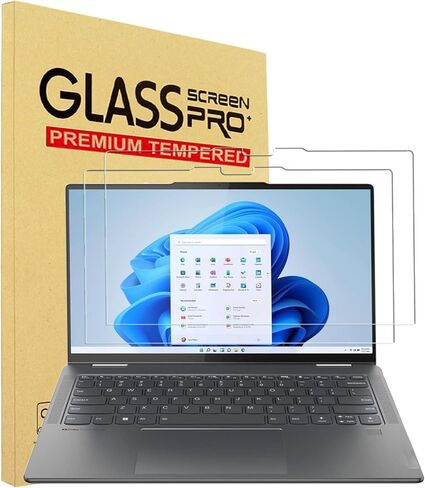 Yinoveen 2 حزمة شاشة شاشة زجاجية مقسّمة لـ Lenovo Yoga 7 14 / Yoga 7I in Kuwait