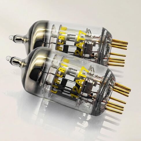أنبوب مفرغ من سلسلة Aurora 12AT7/ECC81، دبابيس ذهبية، زوج متطابق دقيق للغاية بلوحة مزدوجة، صندوق هدايا معبأ بشكل أنيق (عبوتان) in Kuwait