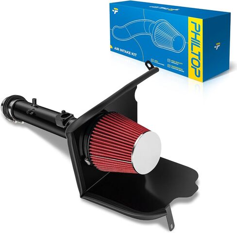 Philtop High Performance Aluminium Air Comply System System مع مرشح لعام 2016 2017 2018 2018 2020 Tacoma 3.5L زيادة التسارع وهرل المحرك ، وقوة الحصان وعزم الدوران in Kuwait