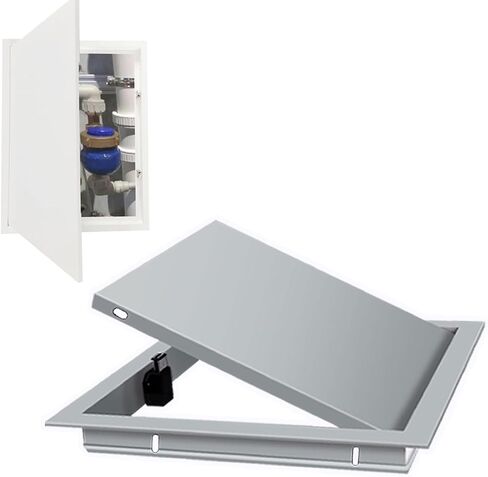 17x22 inch Access Panel, Magnetic Push-to-Open Latch, Gray Decorative Inspection Hatch Cover for Drywall, Wall and Ceiling, Perfect for Residential Plumbing and Electrical Maintenance in Kuwait