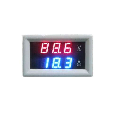 1PCS YB27VA 0-100V 300V Voltage and Current Meter LED 75mV(White,1000A,DC100V(red-red)) in Kuwait