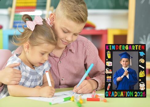 PREK رياض الأطفال التخرج ما قبل المدرسة إطار الصورة 2025 - Prek رياض الأطفال التخرج قبل المدرسة هدايا للأطفال الفتيات الفتيات طلاب أول إطار التخرج التخرج 2025 in Kuwait