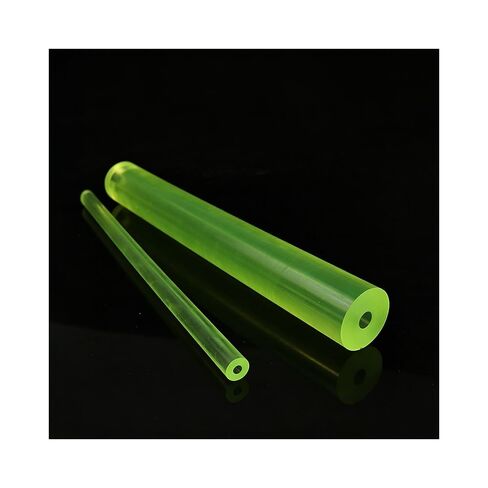 1Pc Translucent Polyurethane Hollow Rod, 500mm Length Cow Tendon Elastic PU Rubber Tube 20 to 60mm Oil Wear Resistant Shock Absorbing Rod(40X8X500mm) in Kuwait