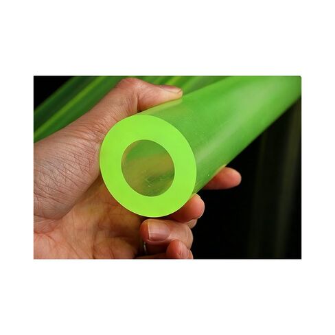 1Pc Translucent Polyurethane Hollow Rod, 500mm Length Cow Tendon Elastic PU Rubber Tube 20 to 60mm Oil Wear Resistant Shock Absorbing Rod(40X8X500mm) in Kuwait