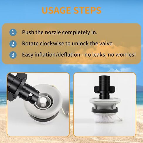 Air Valve Adapter H-R Hose Adapter Paddle Board Air Pump Adapter HR Valve Adapter for Halkey-Roberts Inflatable Boat Kayak Accessories in Kuwait