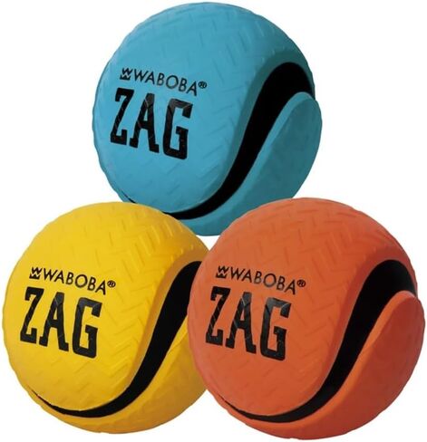 Waboba Zag Bouncing Ball for Kids, 80 mm Size, Multicolor | playground-balls in Kuwait