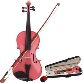 Violin set with case, children's violin pink (1/2) in Kuwait