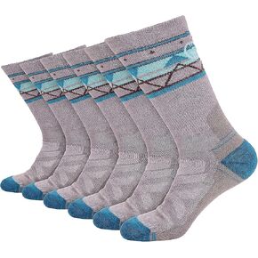 Women’s Merino Wool Hiking Socks, 3 Pairs – Cushioned Anti-Blister Wool Trekking Socks for Women in Saudi Arabia