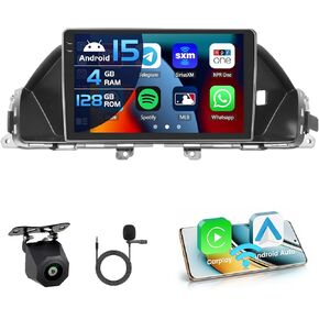 8-core 6+128g Android 13 Car Stereo Radign Radio for Honda Odyssey 2005-2010 ، 10.1 '' HD Touch Screen مع Carplay و Android Auto ، وكاميرا AHD الاحتياطية ، ورابط المرآة ، GPS in Kuwait