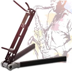 Universal Saxophone Stand Adjustable and Foldable for Alto Saxophone Display in Studio - Metal and Rubber in Kuwait